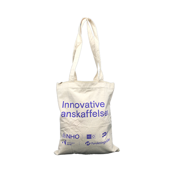 Cotton Shopping Bag with Zipper